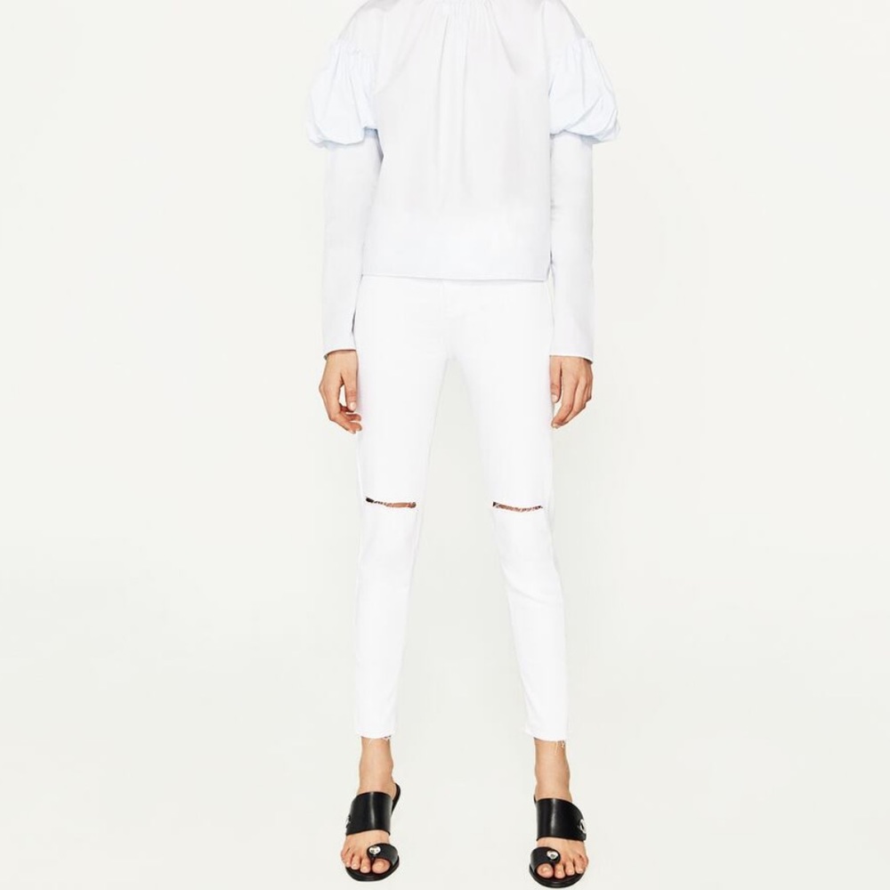 Zara White Jeans